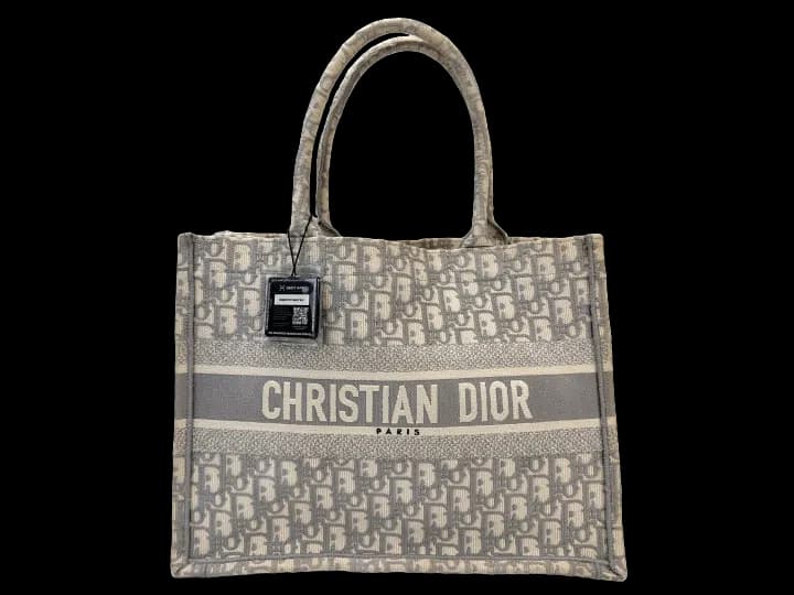 Dior Oblique embroidery Book Tote
